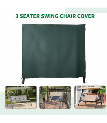 164cm Height Oxford Polyester Waterproof Swing Chair Cover Green