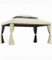 3m x 4m Vented Roof Aluminium Frame Gazebo Cream White