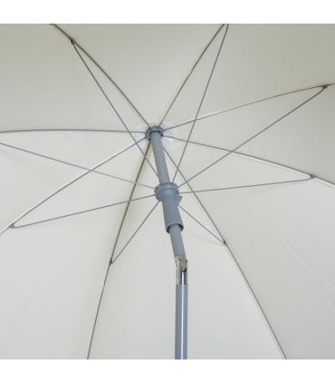 2.2M Tilt Beach Umbrella Parasol-Cream White