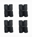 4 Pc Gazebo Sand Bag Weight Set-Black
