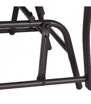 Double Glider Rocking Chairs Garden Table High Back Conversation Duo Set