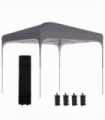 3x3M Pop Up Gazebo, Foldable Canopy Tent & Carry Bag with Wheels & 4 Legs