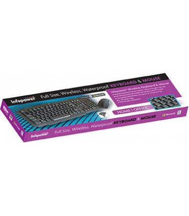 Infapower Wireless Bluetooth Keyboard & Mouse Combo- X206