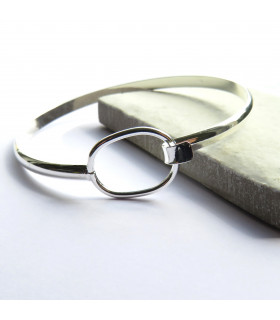 Loop Silver Bangle 6034