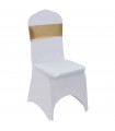 25 pcs Stretchable Chair Band with Diamond Buckle Gold