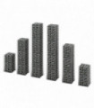 6 Piece Gabion Set Galvanised Wire