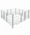 4-Panel Sheep Pen Galvanised Steel 183 x 183 x 92 cm