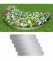 Lawn Fences 5 pcs Galvanised Steel 100x20 cm