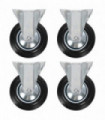 Fixed Casters 4 pcs 160 mm