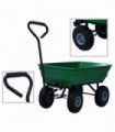 Garden Tipping Hand Cart 300 kg 75L Green