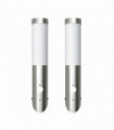 2 Motion Detector Stainless Steel Wall Lights