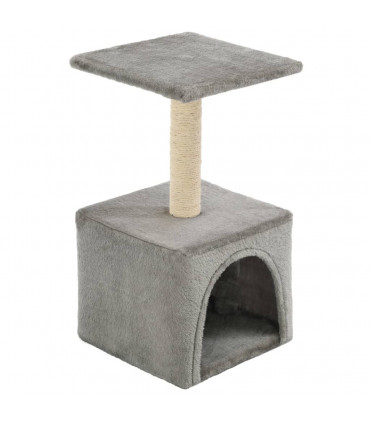 Cat Tree with Sisal Scratching Post 55 cm Grey