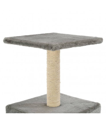 Cat Tree with Sisal Scratching Post 55 cm Grey