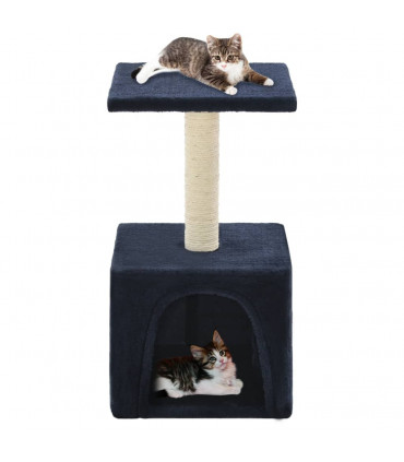 Cat Tree with Sisal Scratching Post 55 cm Dark Blue