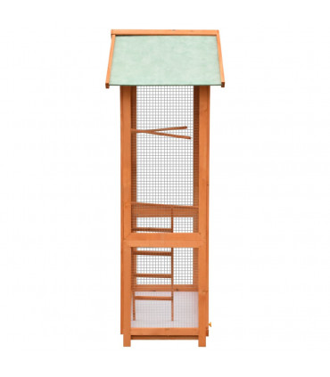 Bird Cage Solid Pine & Fir Wood 120x60x168 cm