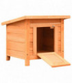 Cat House Solid Pine & Fir Wood 50x46x43.5 cm