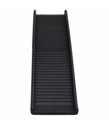 Folding Dog Ramp Black 155.5x40x15.5 cm