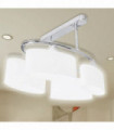 Ceiling Lamp with Ellipsoid Glass Shades for 4 E14 Bulbs
