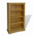4-Tier Bookcase Mexican Pine Corona Range 81x29x150 cm