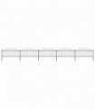 Garden Fence with Spear Top Steel (0.5-0.75)x8.5 m Black