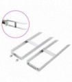 Fence Ground Spikes 2 pcs for WPC Fence Steel 40 cm