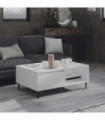 Coffee Table White 90x60x35 cm Chipboard