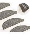 Carpet Stair Treads 15 pcs Anthracite 56x20 cm