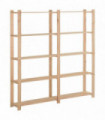 5-Tier Storage Rack 170x28.5x170 cm Solid Pinewood