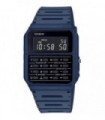 Casio Mens Digital Calculator Retro Dial  with Plastic Blue Strap Watch CA-53WF-2BDF