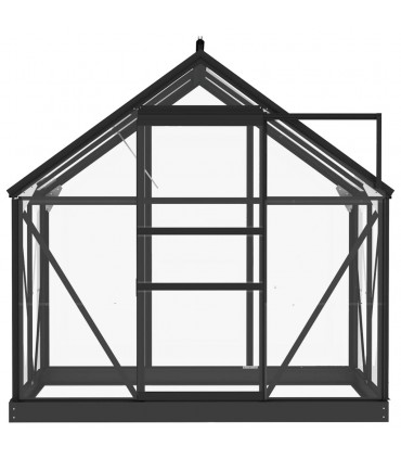 Glass Greenhouse Anthracite 155x103x191 cm Aluminium