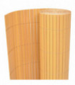 Double-Sided Garden Fence PVC 150x500 cm Yellow