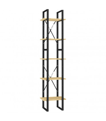 5-Tier Book Cabinet 40x30x175 cm Pinewood