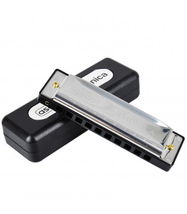 1X Classic Metal 10 Holes C Harmonica | AS-20185 HM-03-10S