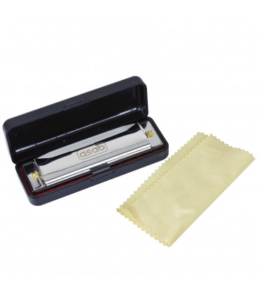 1X Classic Metal 10 Holes C Harmonica | AS-20185 HM-03-10S