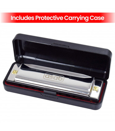 1X Classic Metal 10 Holes C Harmonica | AS-20185 HM-03-10S