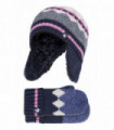 Heat Holders - Nordic Dream - Girls Hat & Mittens (3-6 Years / Navy)
