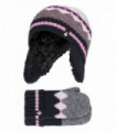 Heat Holders - Nordic Dream - Girls Hat & Mittens (3-6 Years / Black)