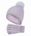 Heat Holders - Ice Palace Girls Hat & Gloves (7-10 Years / Lavender Frost)