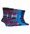 Farah - 5 Pack Bamboo Bright Socks (Navy Blue)