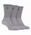Jeep - 3 Pr Vintage Leisure Socks (Ecru / Charcoal)