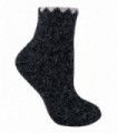 Ladies Short Alpaca Wool Socks (02 Black)