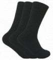 3 Pairs Mens Thermal Boot Socks - SE072 (TBS02) Black
