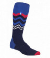 Heat Holders - Mens Ultra Lite Ski Socks (6-11 / Dark Blue Zig Zag)