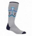 Heat Holders - Mens Ski Socks (Ultra Lite) (Grey Fairisle / 6-11 UK)