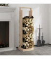 Log Holder 33.5x30x110 cm Solid Wood Pine