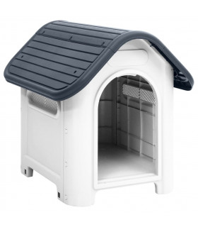 Dog House Grey 59x75x66 cm Polypropylene