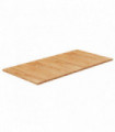 Bathroom Countertop Light Brown 100x50x1.5cm Treated Solid Wood