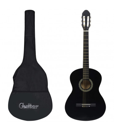 Classical Guitar for Beginner with Bag Black 4/4 39"