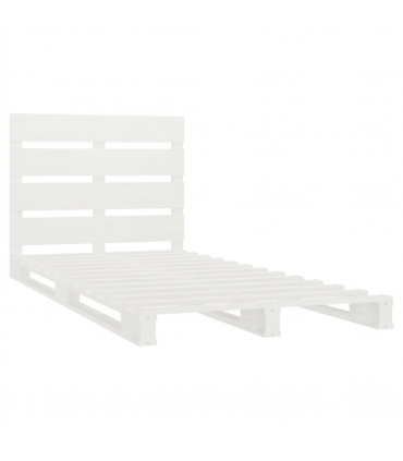 Bed Frame White 90x200 cm Solid Wood Pine