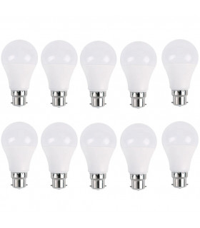 10 Pack 15W B22 Screw LED Light GLS bulbs, Energy Saving Edison  Cool White 6000K non dimmable lights